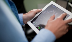 Businessman with tablet